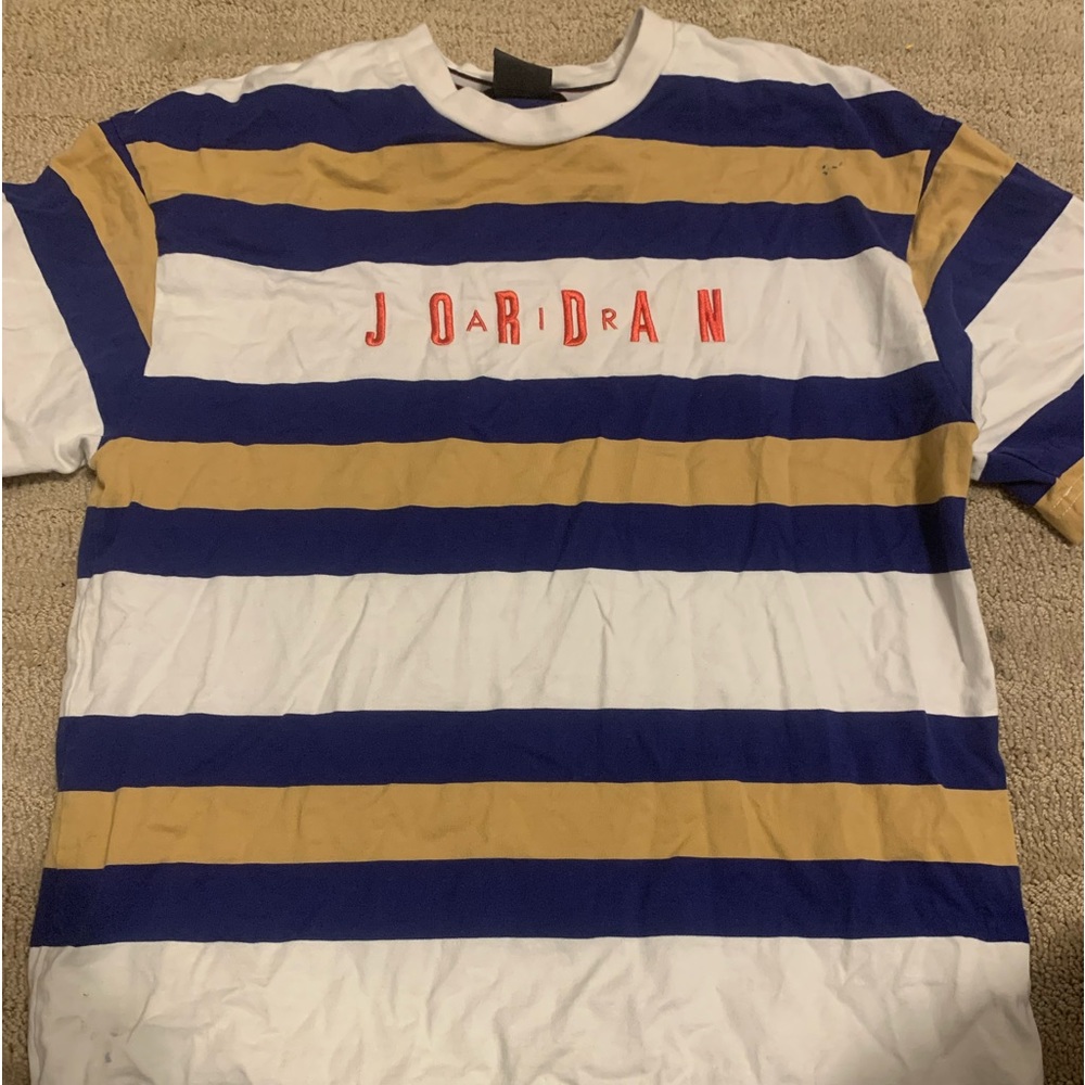 Mens M Jordan Striped Tee